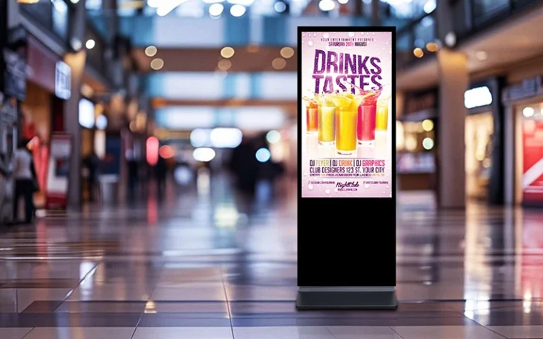 floor standing digital signage