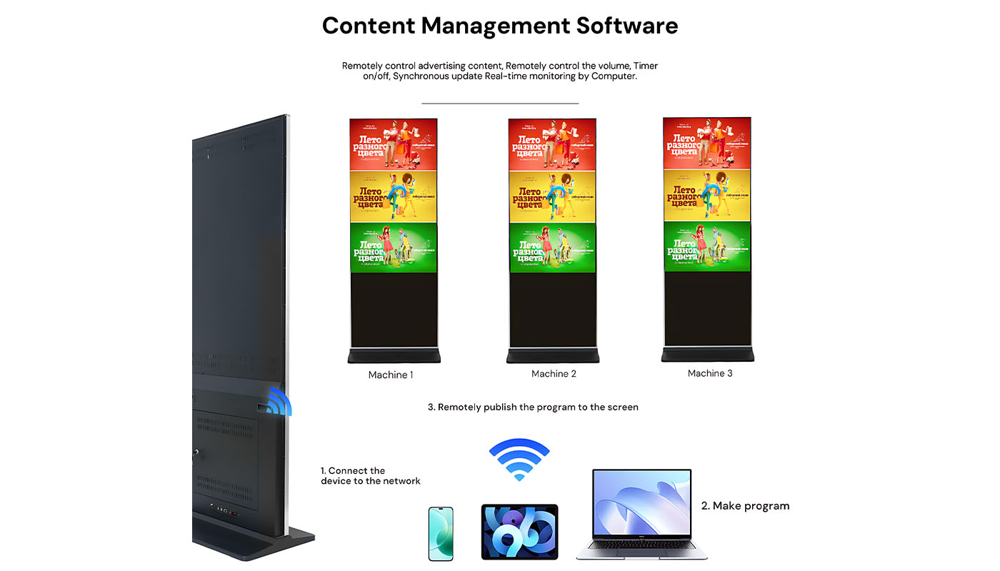 Floor-Standing Digital Signage​ Management Software