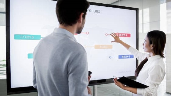 wall-mounted LCD touch screens