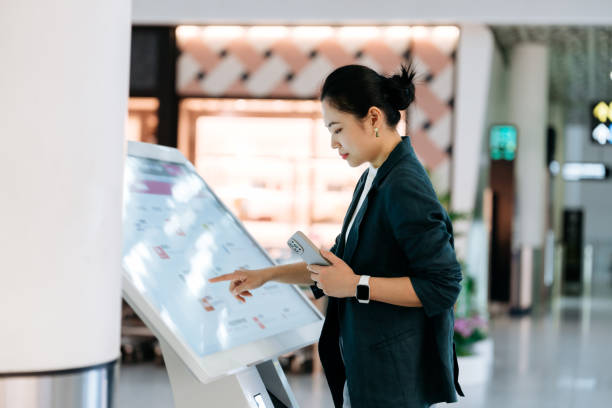 vertical inquiry kiosk ergonomics