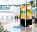 Double-Sided Digital Signage vs. Two Back-to-Back Single Screens